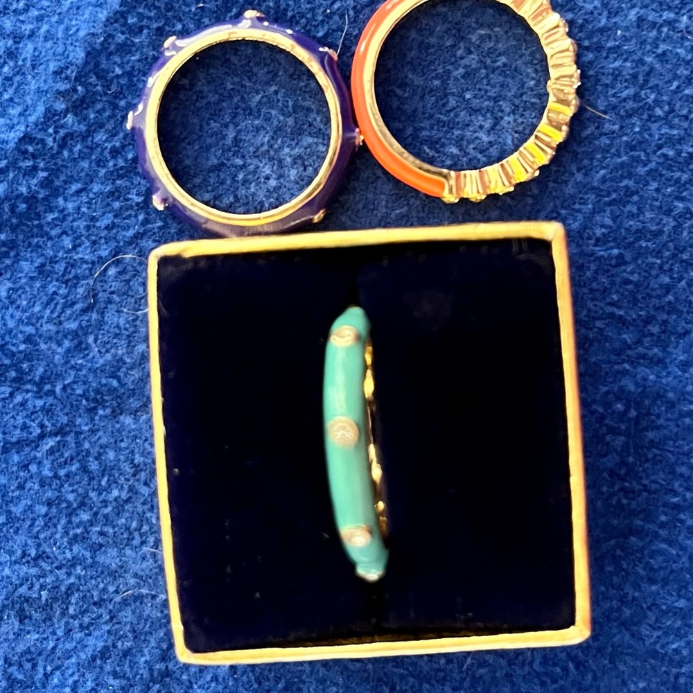 Enamel stack bands with crystals - Picture 4 of 9